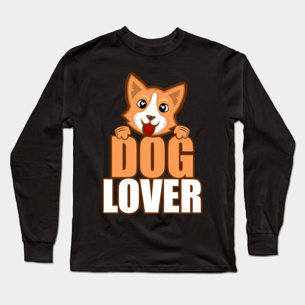 Dog Lover Long Sleeve T-Shirt by Cooldruck